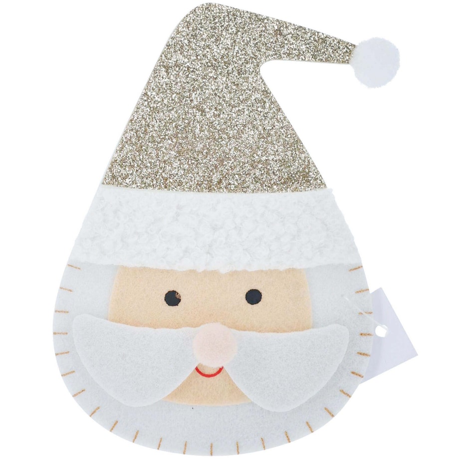 Świąteczna Kieszonka Etui Pokrowiec Na Sztućce Filc Mikołaj 10X14,5 Cm