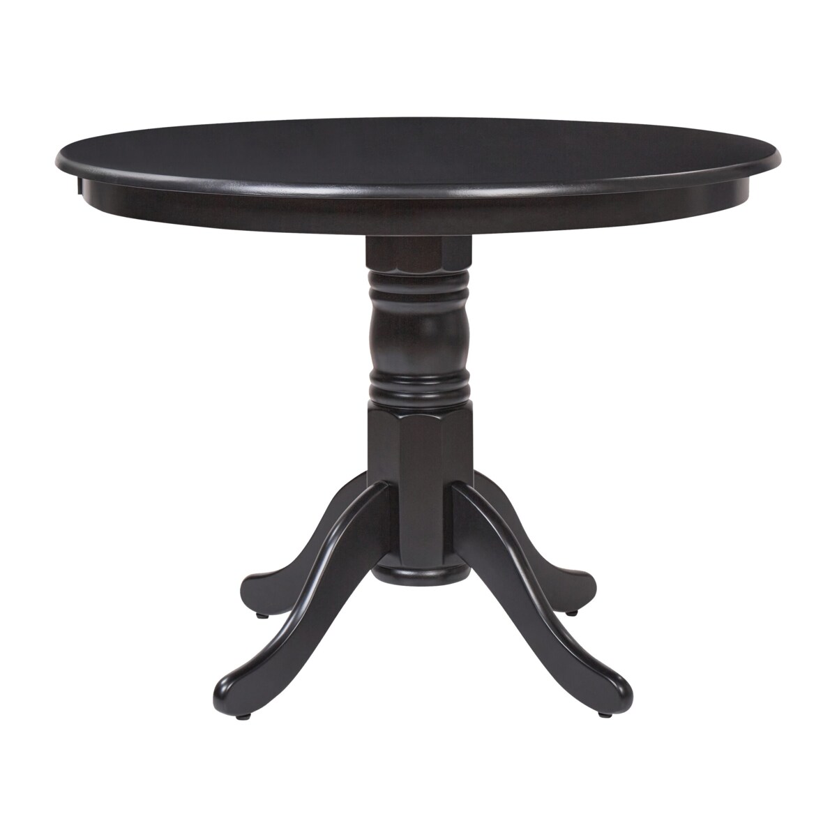 Stół do jadalni okrągły 100 cm czarny AKRON