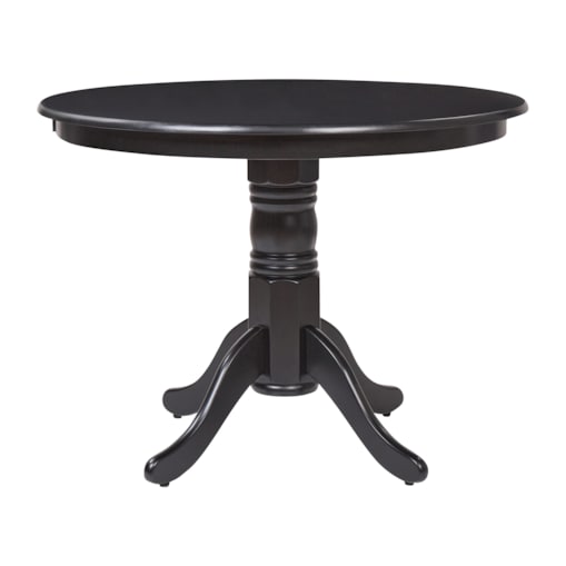 Stół do jadalni okrągły 100 cm czarny AKRON