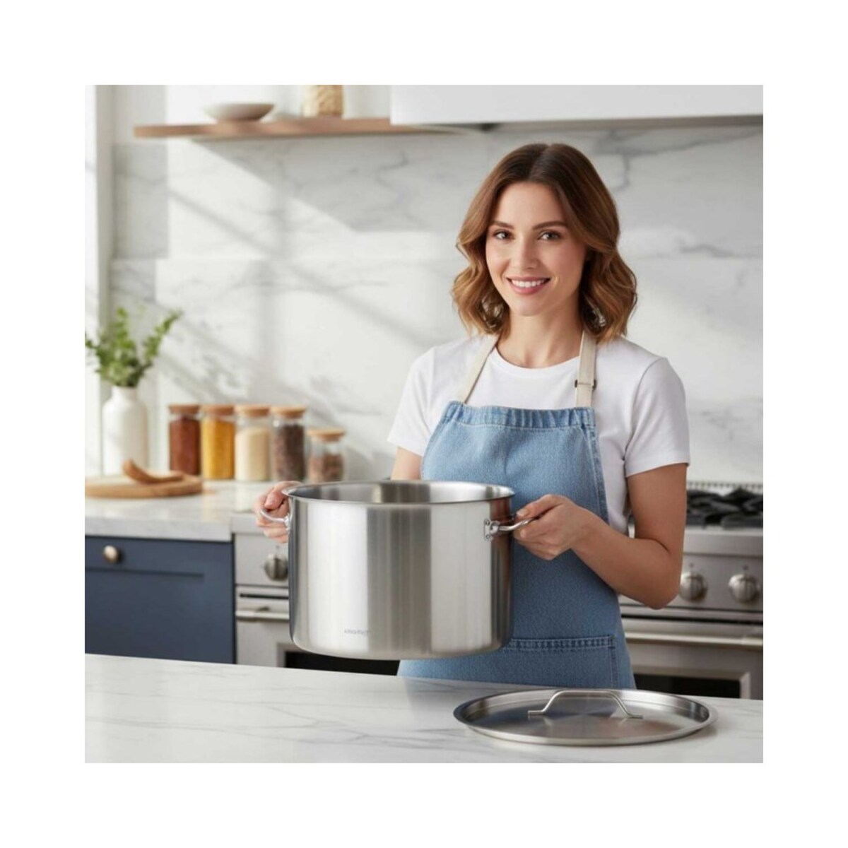 Kinghoff garnek gastronomiczny z pokrywą 40cm 32L 67538