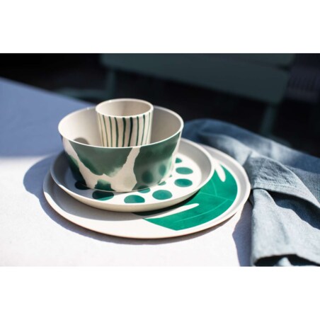 Zastawa stołowa CONNECT SET MONSTERA, 16 elementów, KOZIOL