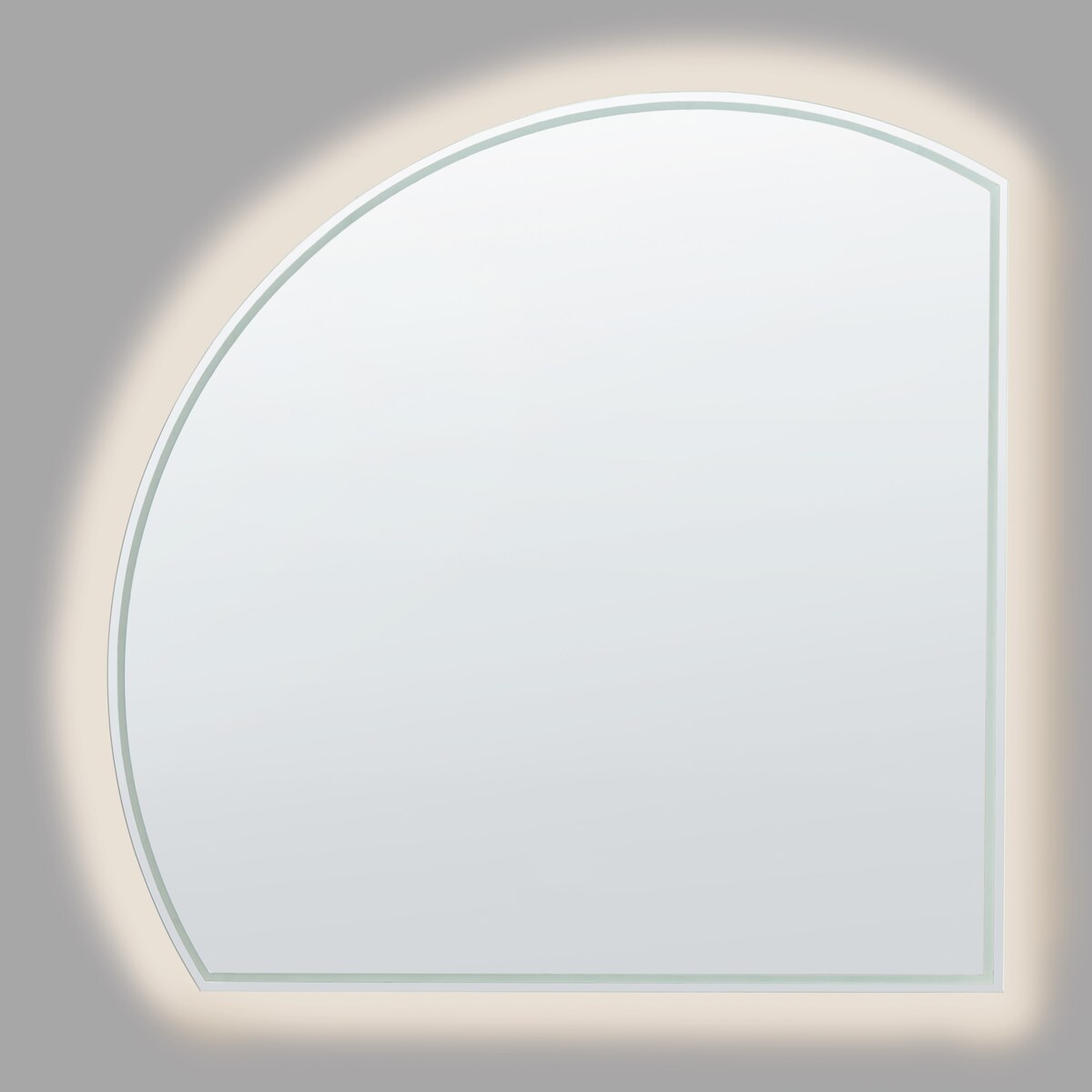 Lustro łazienkowe LED OZENAY 100 cm 100 cm Srebrny