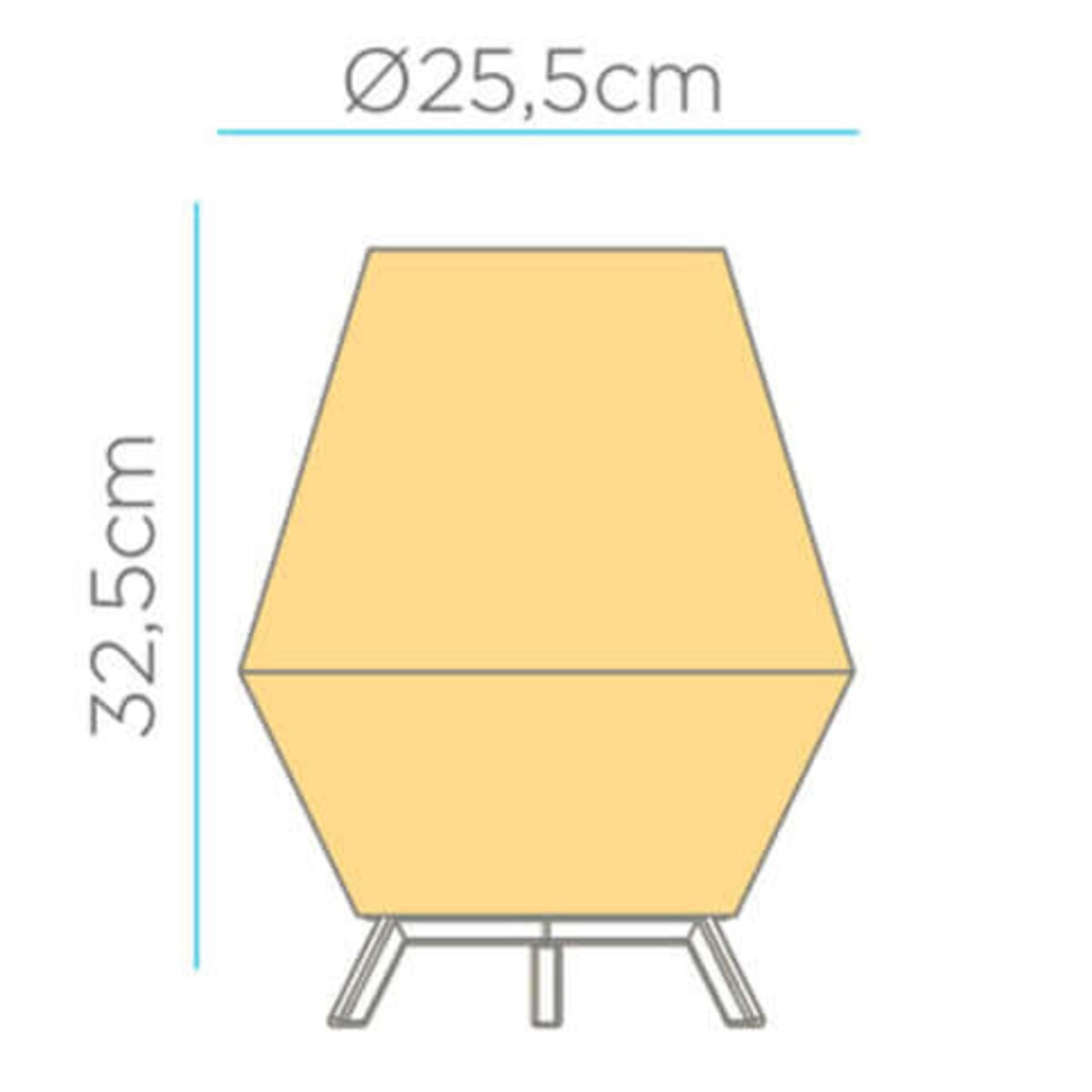 Pleciona lampa stolowa Sisine LUMSIS030XXWLNW King Home IP54 LED 9W 2700K beżowa