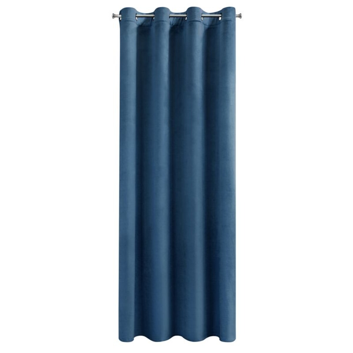 Zasłona Przelotki Welwet Welur 140 x 250 cm Granatowa Półzaciemniająca