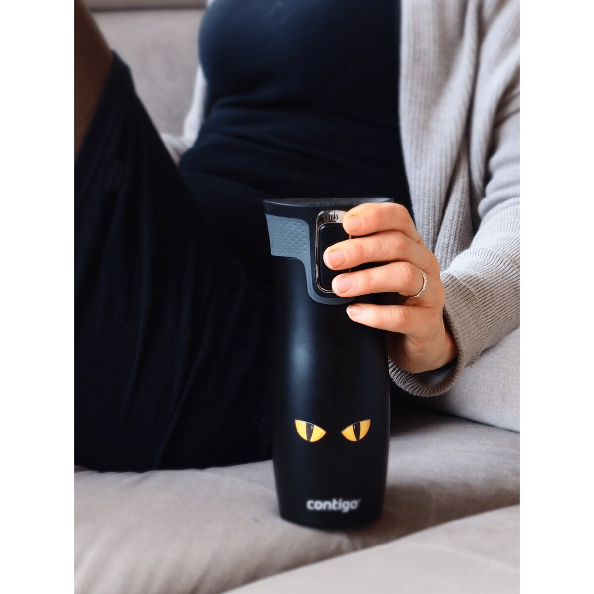 Kubek termiczny Contigo West Loop 2.0 470 ml - „Cat Eyes”