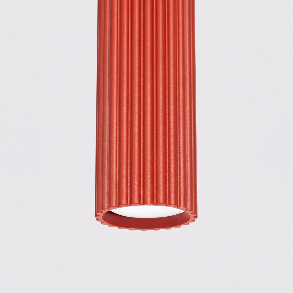 Lampa wisząca KARBON 1 czerwona