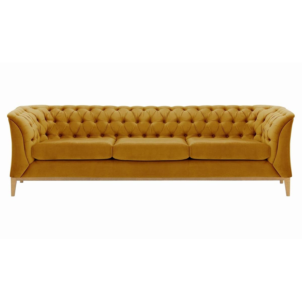 Sofa trzyosobowa Chesterfield Modern Wood-Velluto 8