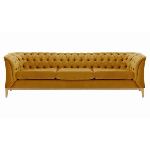 Sofa trzyosobowa Chesterfield Modern Wood-Velluto 8