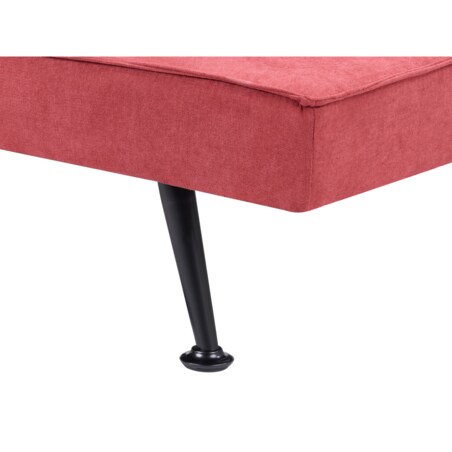 Sofa rozkładana HASLE Czerwony Tkanina