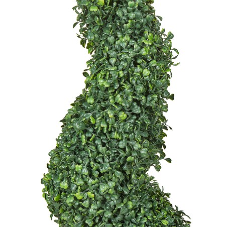 Sztuczna roślina BOXWOOD SPIRAL TREE 120 cm Zielony