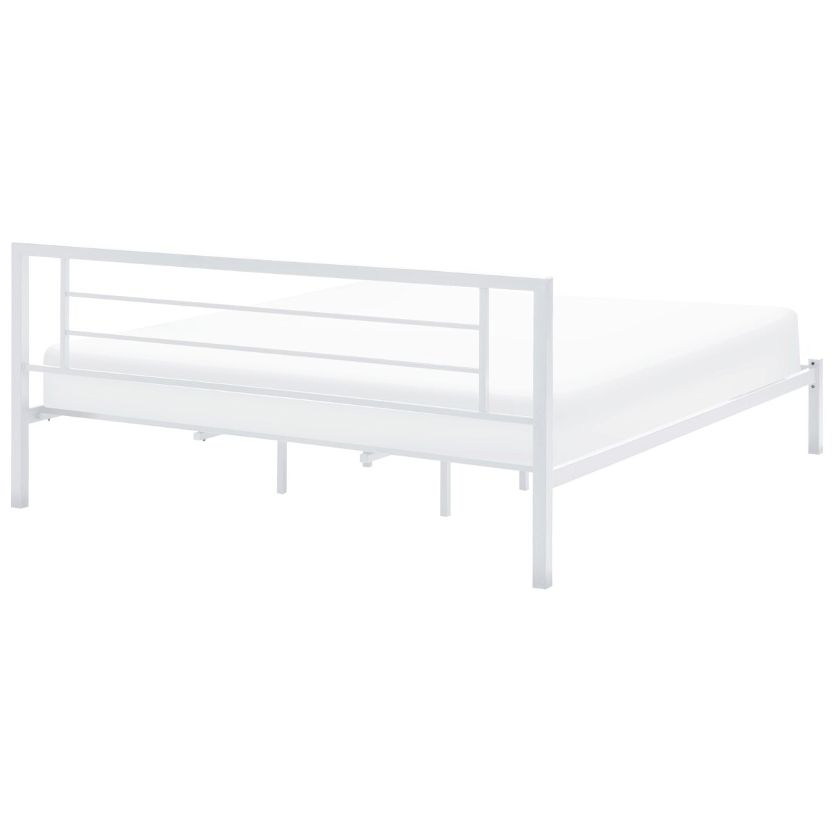 Łóżko metalowe 180 x 200 cm białe CUSSET