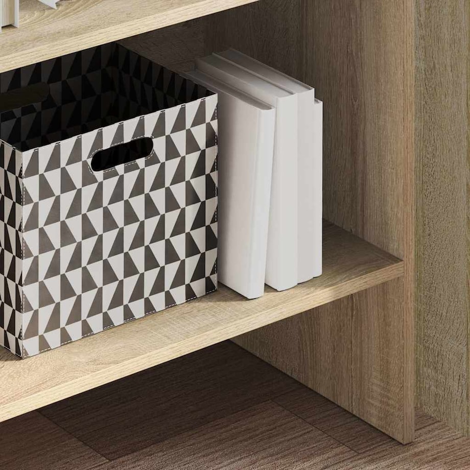 vidaXL Regał na książki, dąb sonoma, 60x35x180 cm