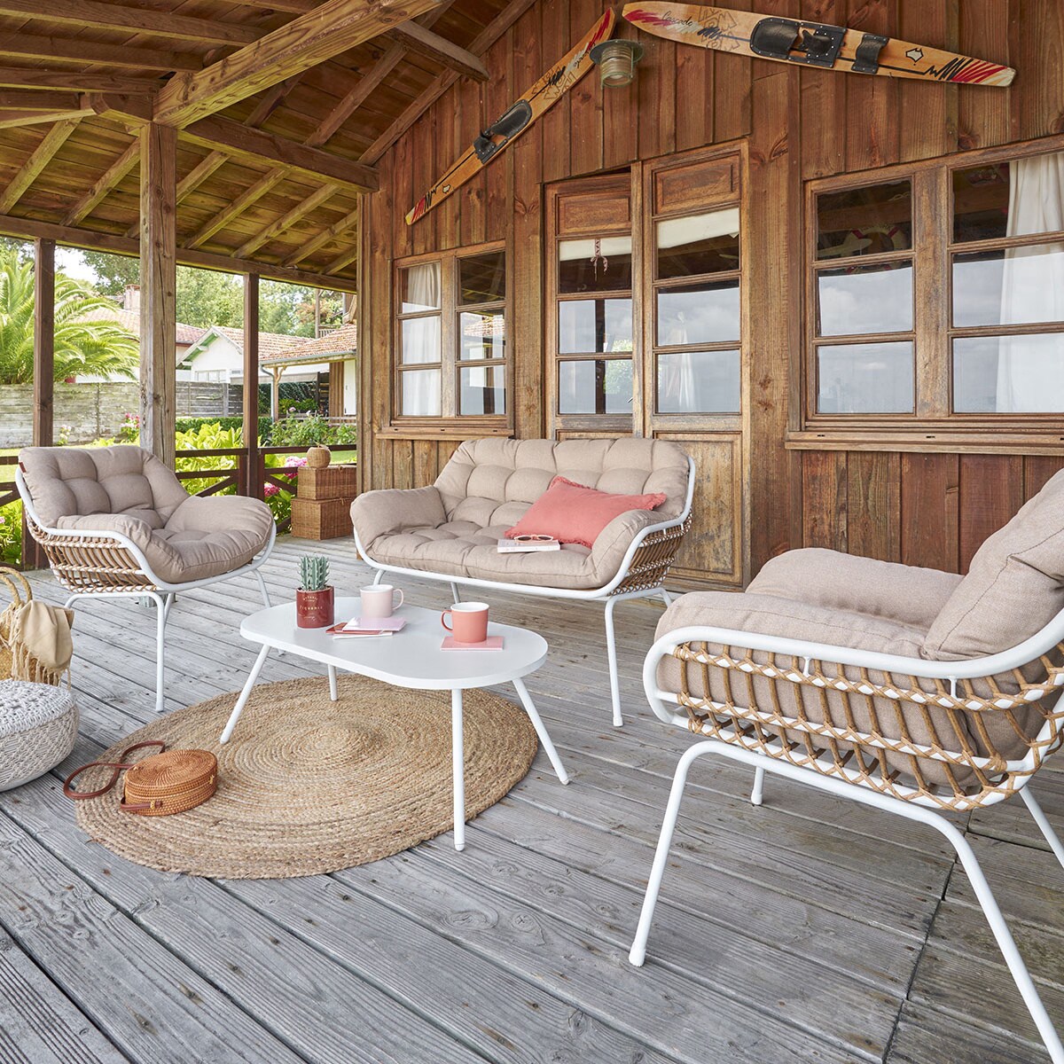 Zestaw mebli ogrodowych, PAOPAO, 4 osobowy