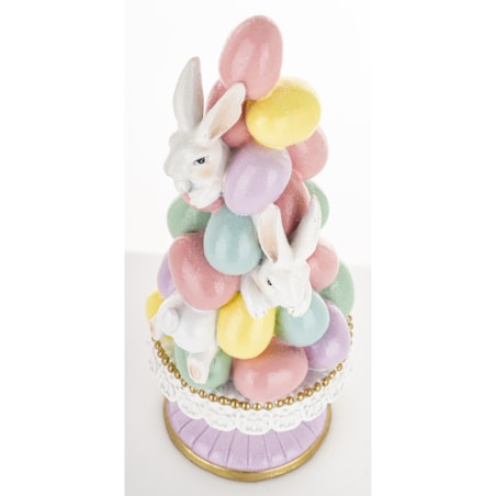 Dekoracja - wielkanocna piramida z pisanek 21x18x9 cm PIRAMIDE