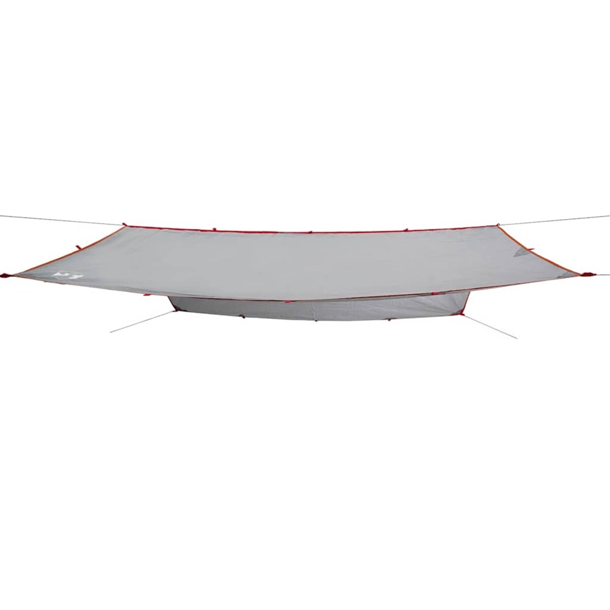 vidaXL Płachta biwakowa, szaro-pomarańczowa, 360x294 cm, wodoszczelna