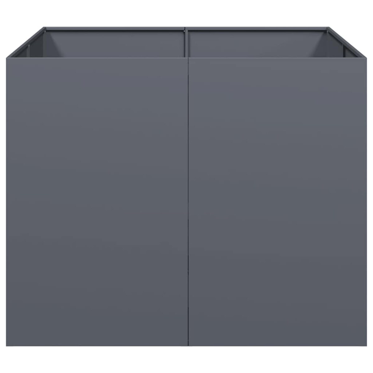 vidaXL Doniczka Antracyt 100x100x80 cm Stal