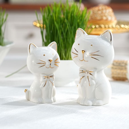VILLA ITALIA Figurka kotka porcelanowa 11 cm KAROLINKA
