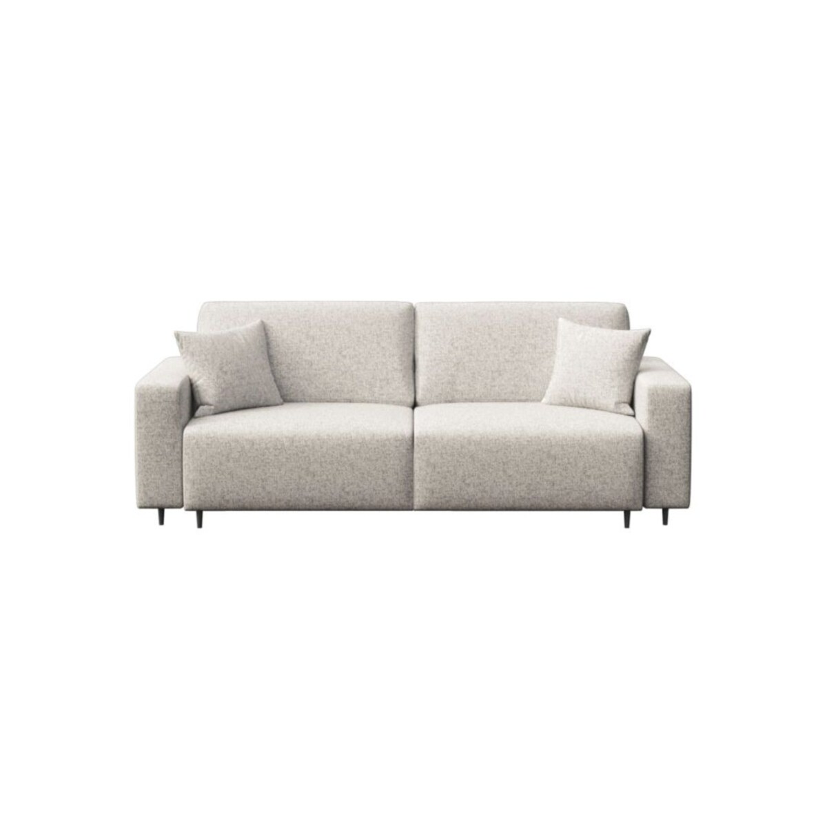 Hesto 3-osobowa rozkładana sofa - jasnobeżowa