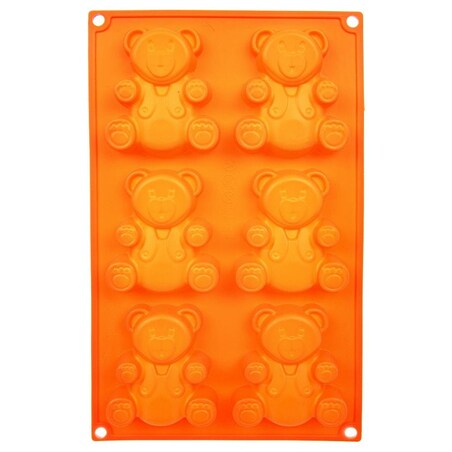 Forma Foremki do Ciastek Babeczek Silikonowe Niedźwiadki misie 31 x 18 cm