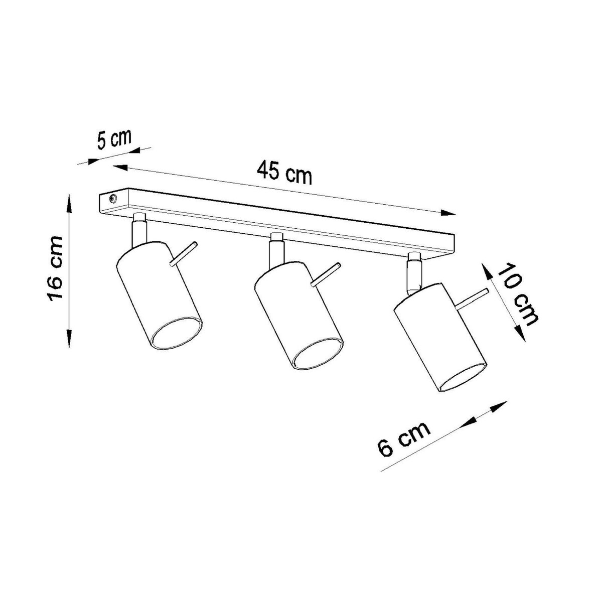 Plafon RING 3L ultramaryna