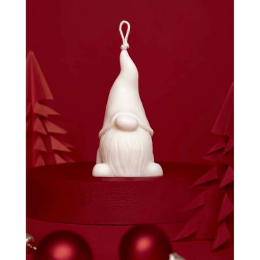 Mały świąteczny skrzat z wosku sojowego – świeca dekoracyjna