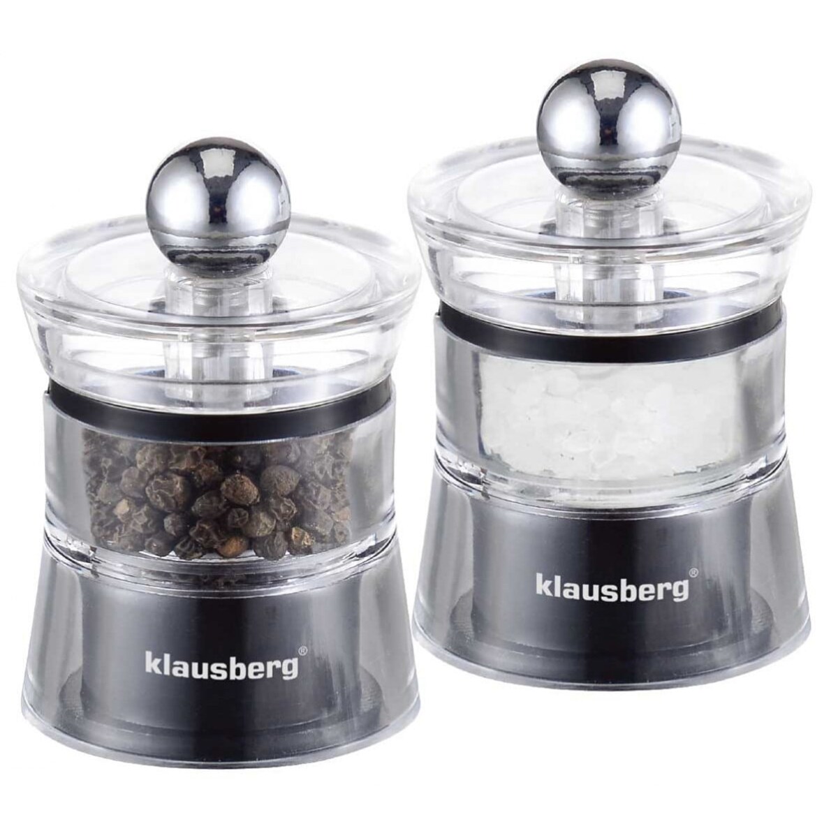 Zestaw młynków do soli i pieprzu KLAUSBERG