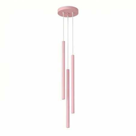 Lampa wisząca PASTELO 3P różowa