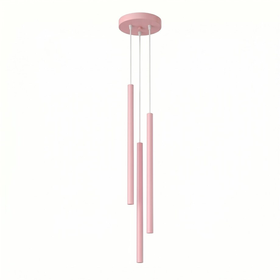 Lampa wisząca PASTELO 3P różowa
