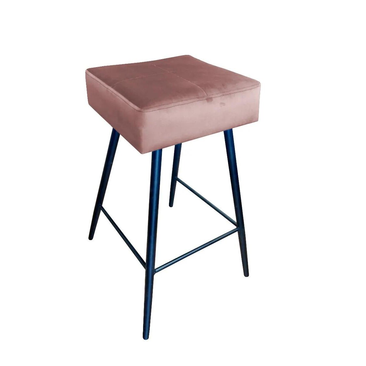 Hoker niski OLIMP VELVET różowy