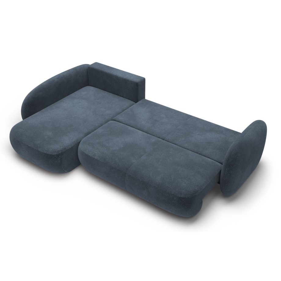 Nowoczesny Narożnik rozkładany OLIVIO II, lewy, granatowy