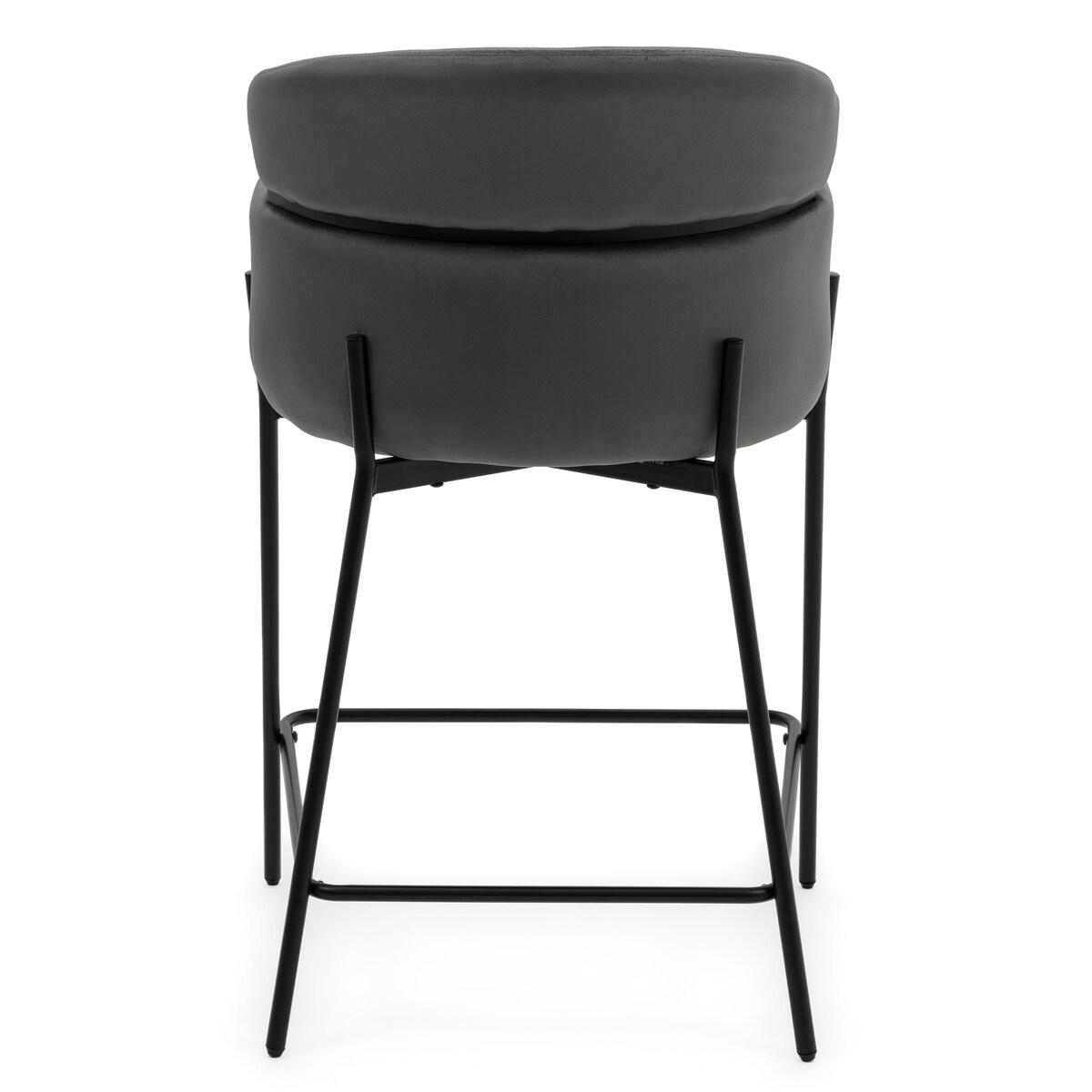 Hoker tapicerowany welurowy do salonu BOLZANO szary