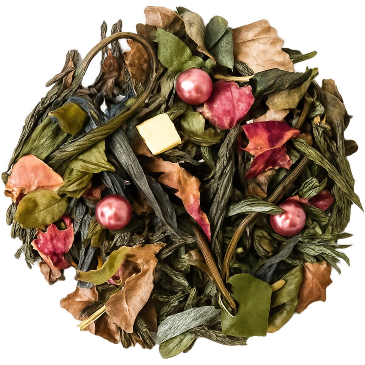 Herbata biała DLA ŻONY herbata biała herbata zielona ananas płatki róży 80g