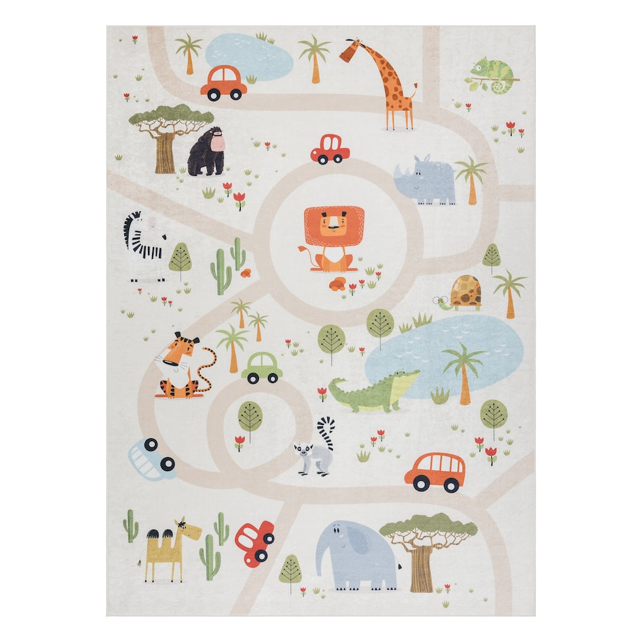Dywan do prania BAMBINO 1165 Zoo, dla dzieci, 120x170 cm