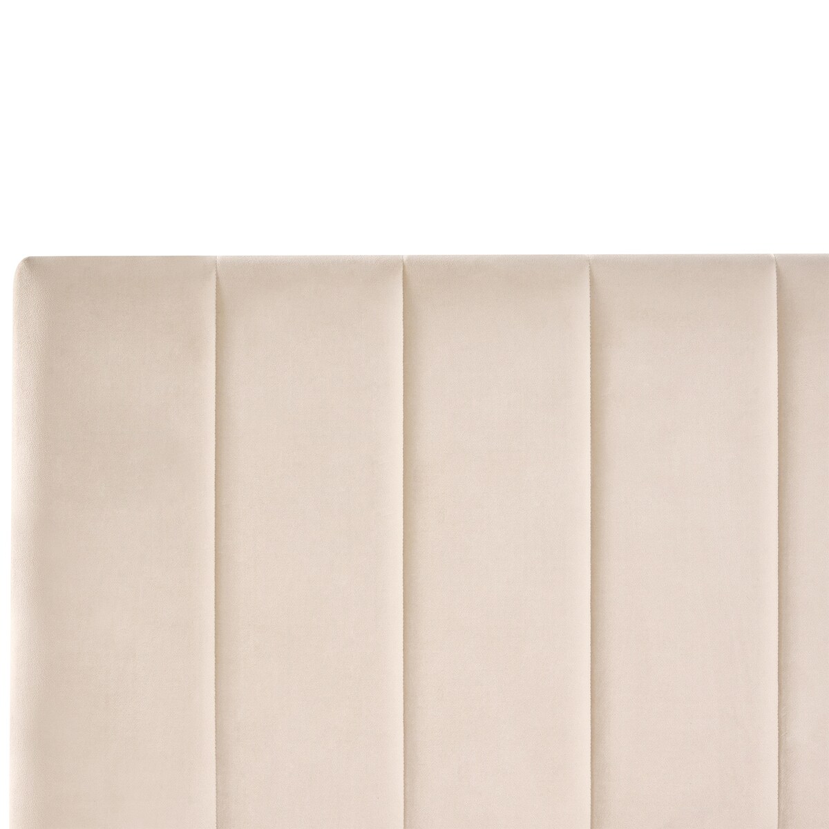 Łóżko z szufladami LONZAC Welur Beżowy 120 x 200 cm