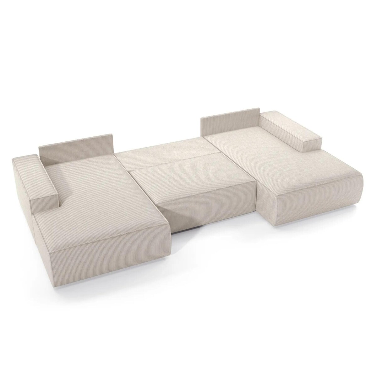 Narożnik z funkcją spania FELICIA U1 kremowy