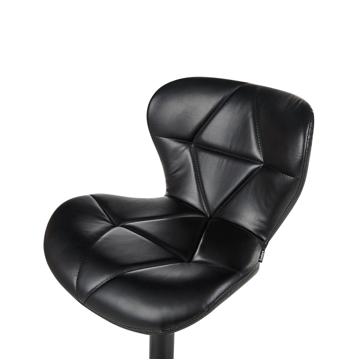 Zestaw 2 krzeseł barowych VALETTA Ekoskóra Obrotowy Czarny