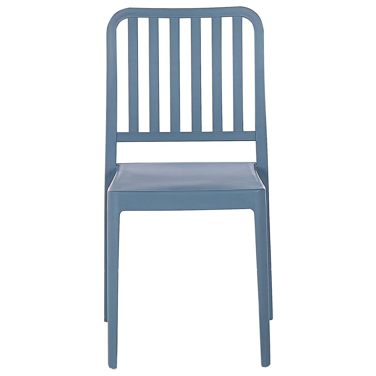 Zestaw 4 krzeseł ogrodowych niebieski SERSALE