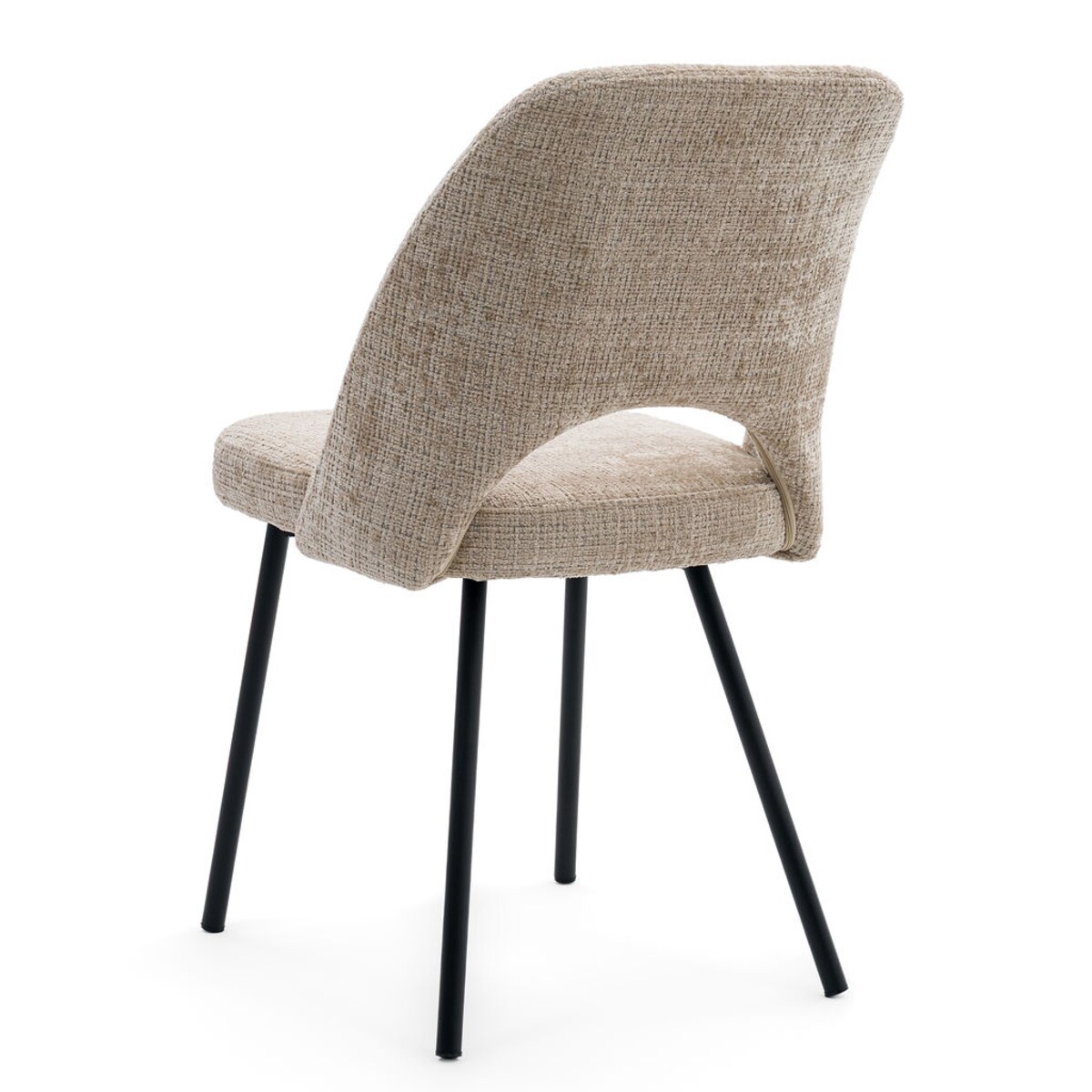 Krzesło tapicerowane MILO ciemny beż do salonu jadalni kuchni