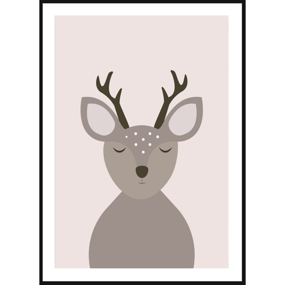 Poster Story, Plakat, Obraz - Śpiący Jelonek, wymiary 42 x 60 cm