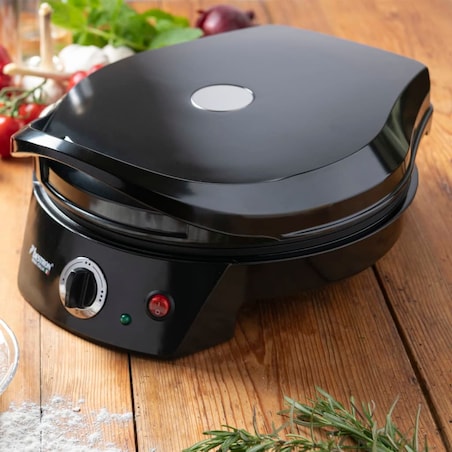 Bestron Opiekacz do pizzy/grill stołowy APZ400Z, 1800 W, czarny