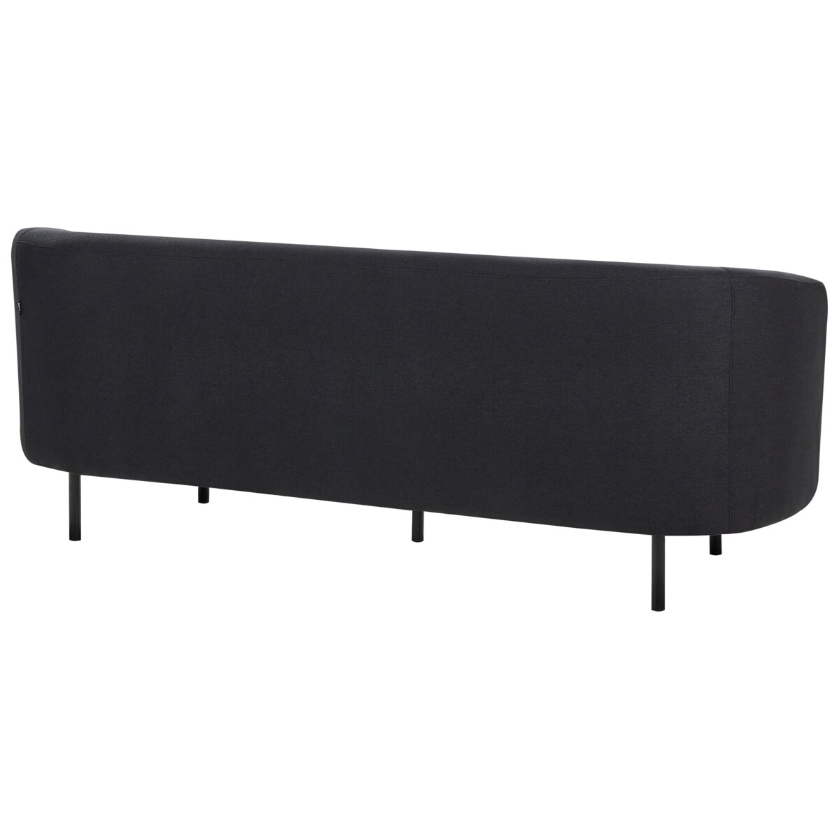 Sofa trzyosobowa tapicerowana czarna LOEN