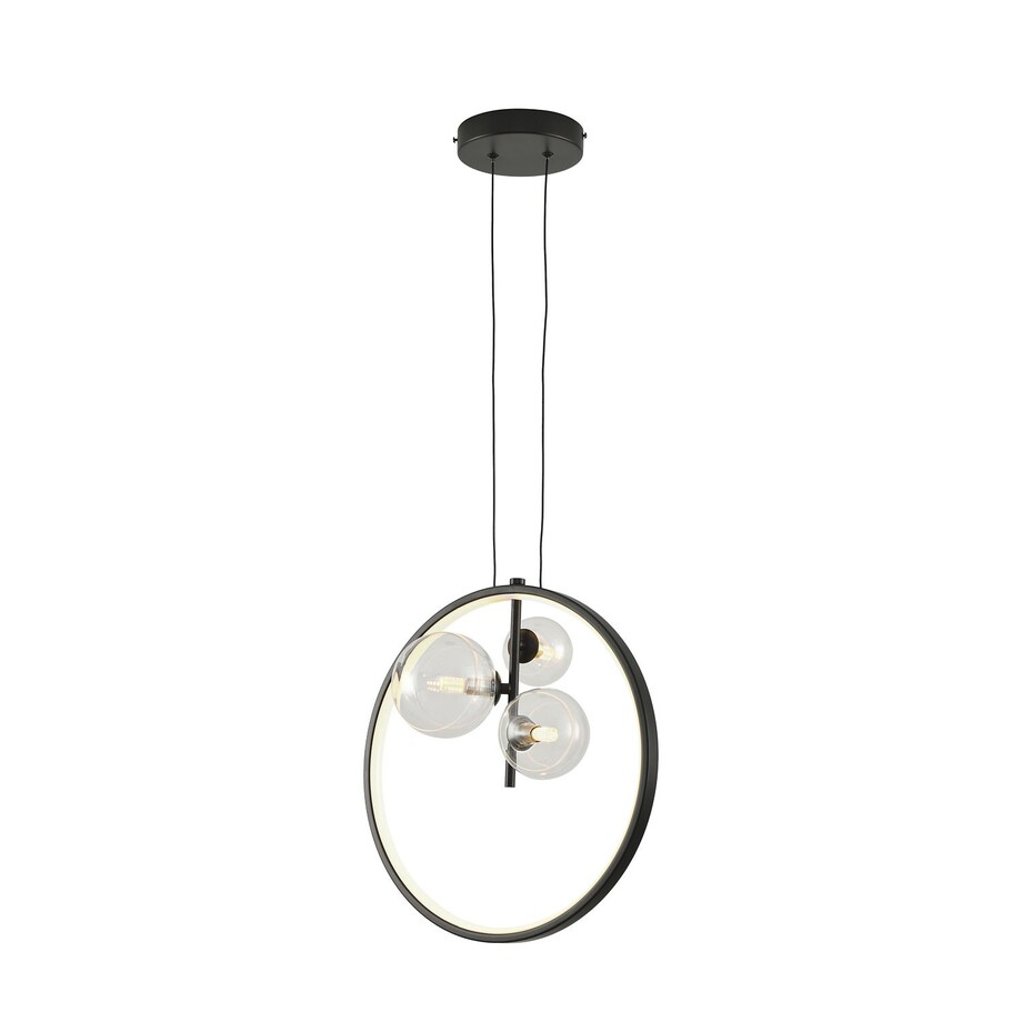Lampa wisząca ALURE RING LED czarny 40 cm