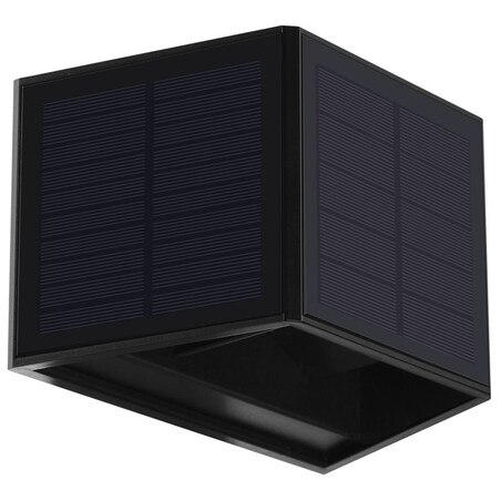 Solarny kinkiet Wings EKO9097 Ekolight LED 2W 3000K zewnętrzny IP54 czarny