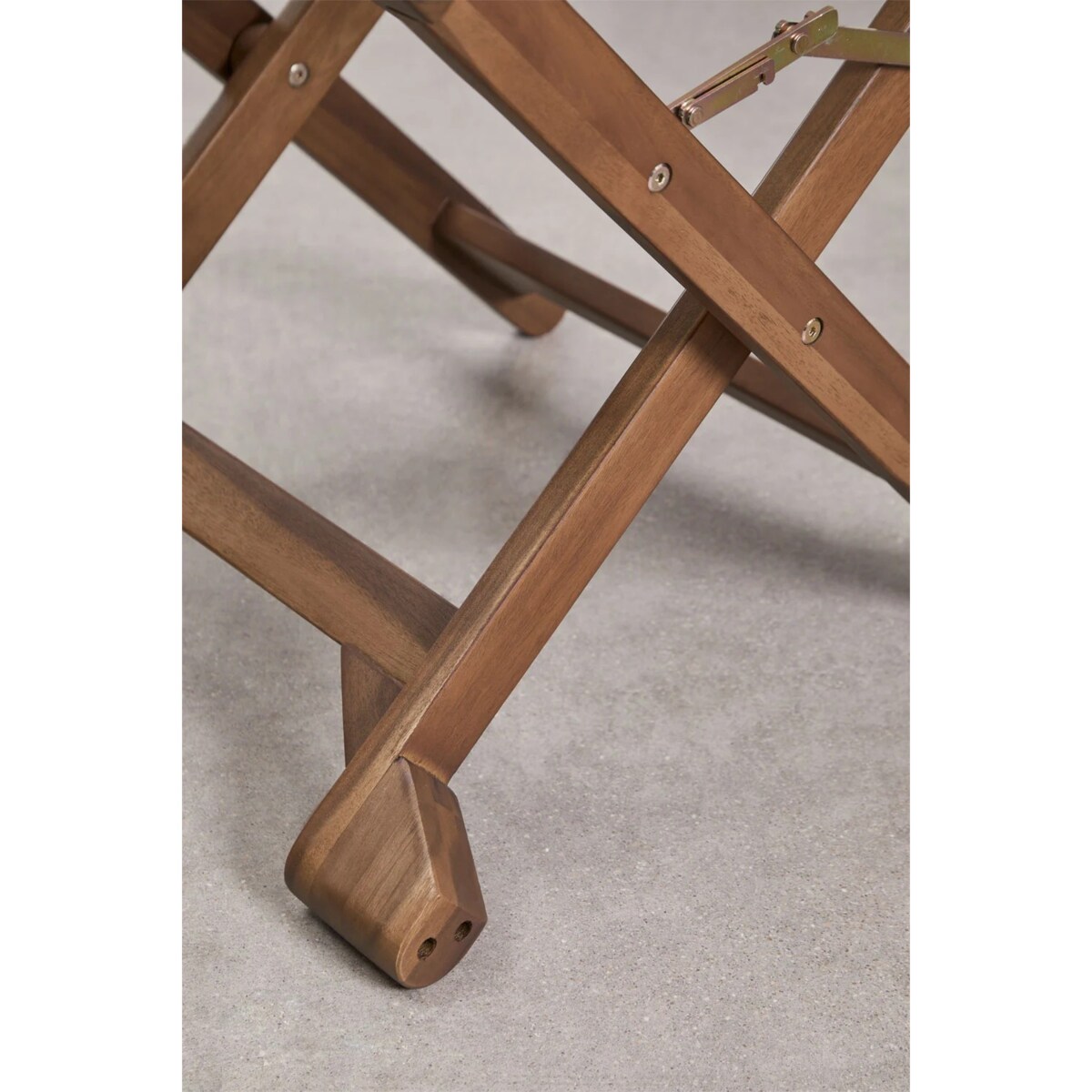 Krzesło reżyserskie składane, akacja, Reggia, kremowe-kawa z mlekiem