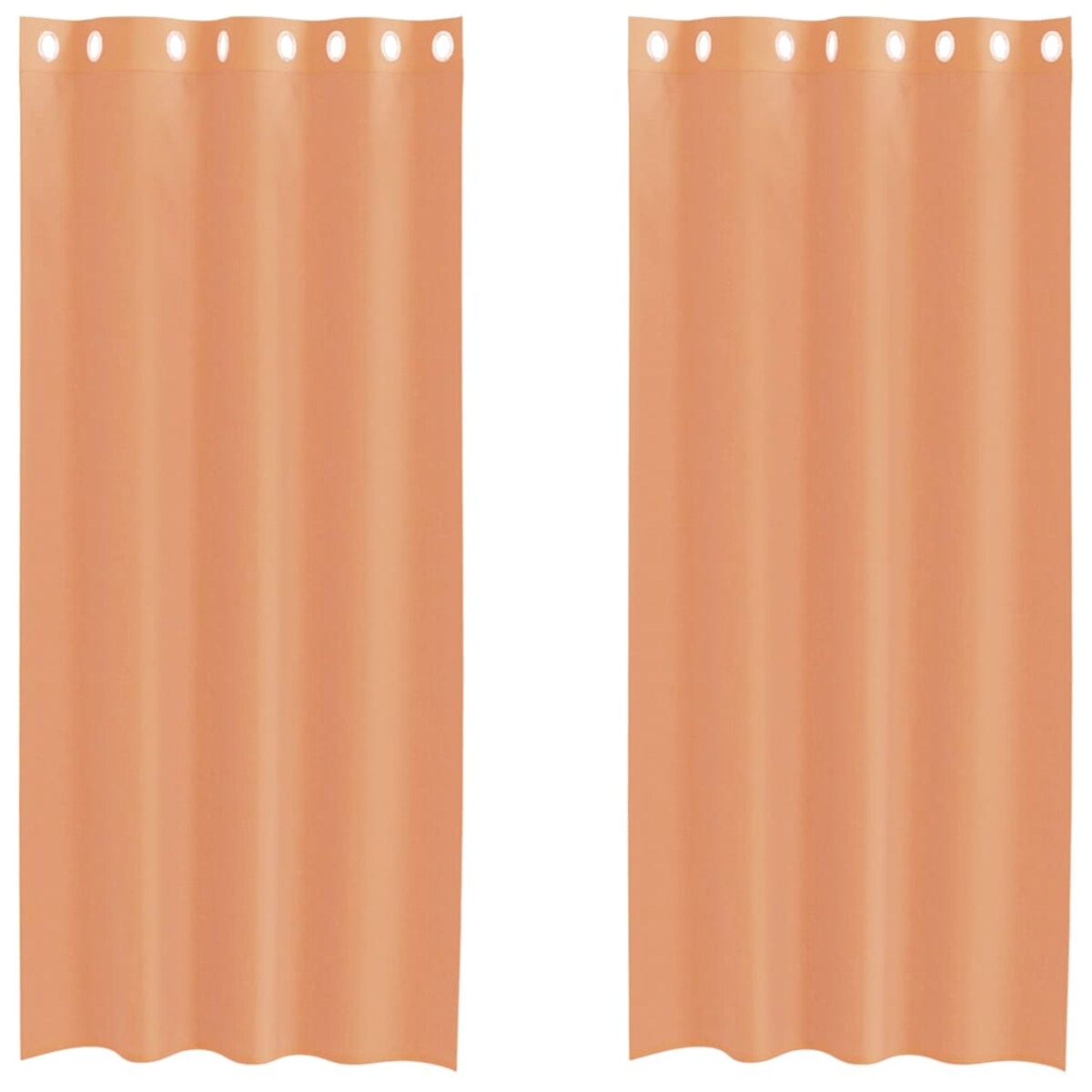 vidaXL Zasłony woalowe z przelotkami 2 szt. Terakota