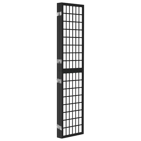 vidaXL Składany parawan 4-panelowy, styl japoński, 160x170 cm, czarny