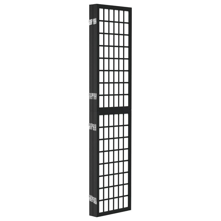 vidaXL Składany parawan 4-panelowy, styl japoński, 160x170 cm, czarny