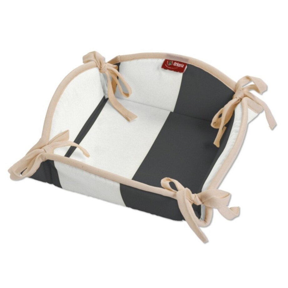 Koszyk, pasy czarno-białe, 20 x 20 cm, Aria