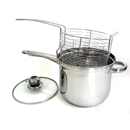 Garnek z koszykiem do smażenia 3.6L 18cm BRUNBESTE