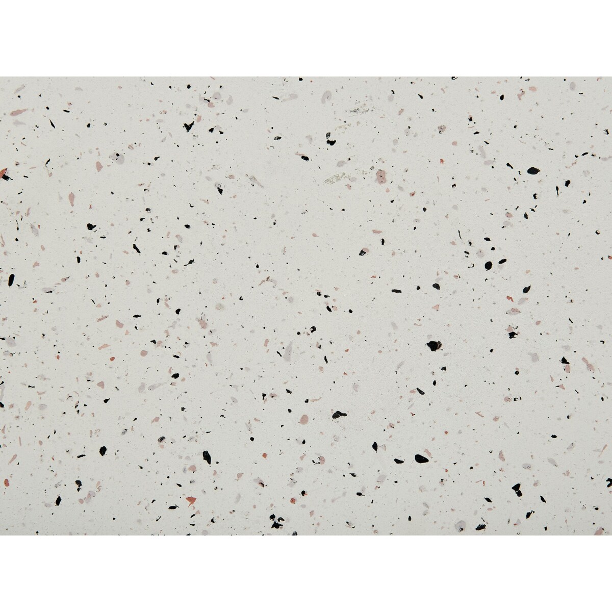 Stolik pomocniczy biały z efektem lastryko CAORIA